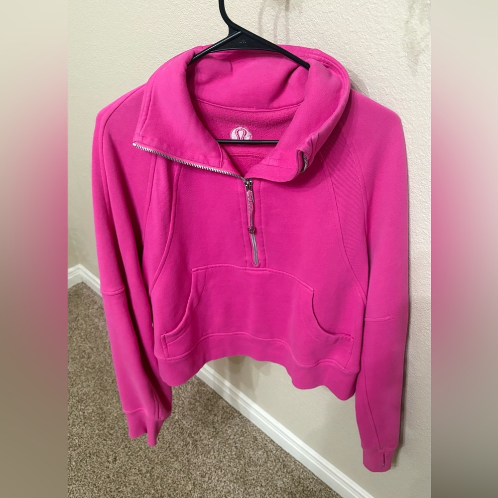 lululemon athletica Pink Scuba Cowl Neck Sweater Size XS/S worn twice